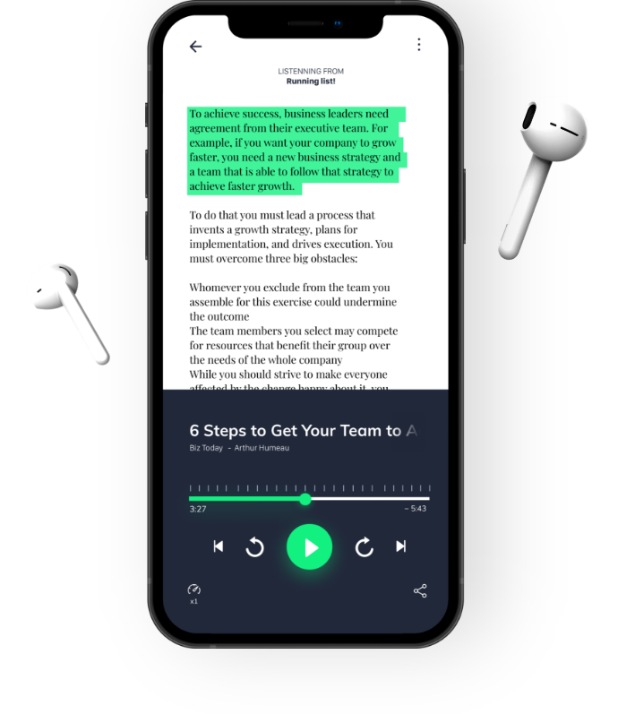 Smartphone with elocance app